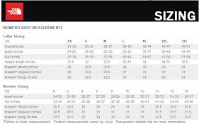 Tnf Womens Size Chart Jpg