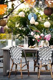 Woven Bistro Dining Chair Outdoor Dining Chairs Bohemian Patio Patio Decor