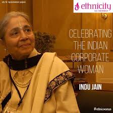 Indu jain belongs to the sahu jain family and is the current chairperson of india's largest media group, bennett, coleman & co. Pin On Ethnic Corporate Women