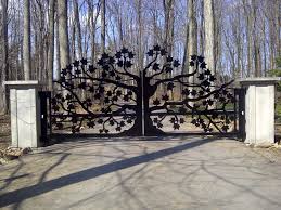 Go rustic with a simple wooden fence. Wrought Iron Automatic Driveway Gates All You Need To Know