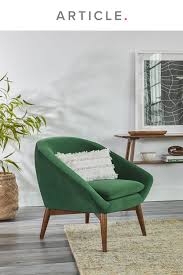 resa botany green chair in 2021 green chair living room green velvet chair green chair
