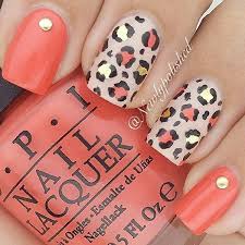 10 hot coral nail art designs. 50 Stylish Leopard And Cheetah Nail Designs For Creative Juice