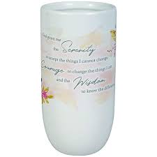 Carson Serenity Prayer Flower Vase Home Decor It is commonly quoted as: sears