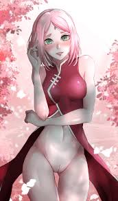 Sakura Uchiha Partially Naked in Cherry Blossom Field by ArtAboveAll -  Hentai Foundry