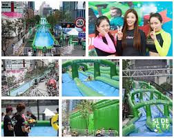 Let's go and slide down from the gigantic slip n slide. Giveaway Slide The City Malaysia Clevermunkey Events Food Gadget Lifestyle Travel