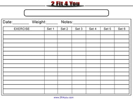 Weightlifting Log Weight Lifting Log Sheet Abs Workout