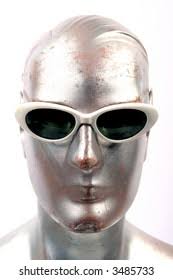 Silver Mannequin Cool Guy Sun Glasses Stock Photo 3484207