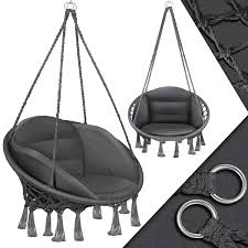 Hängestuhl im angebot große auswahl top marken viele bezahlmöglichkeiten hängestuhl jetzt bestellen! Kesser Hangesessel Mit Kissen Chill Hangestuhl Zum Aufhangen Fur Erwachsene Kinder Hangematte Bis 150 Kg Hangesitz Aufhangung Indoor Outdoor Wohn Garten Terrasse Eshopping Einfach Besser Einkaufen