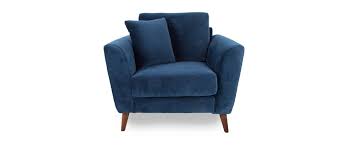 Low price guarantee and expert service for emeco. Kendal Blue Velvet 1 Seater