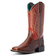 The most advanced performance footwear for top equestrian athletes. Round Up Wide Square Toe Western Boot Ariat