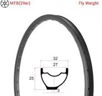 Cerchi Per Mountain Bike Fly Weight Asimmetrici Da 29 ...