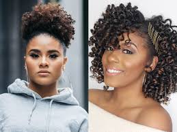 This curly style is for round faces women which look beautiful on your face. 10 Things Natural Hair Bloggers Want You To Know About Protective Styling Self