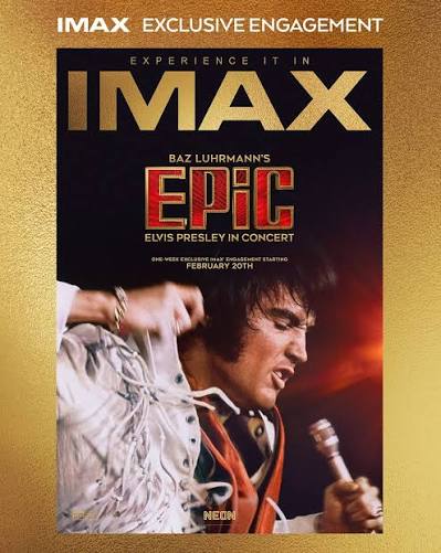 See this in the biggest theater you can." There is only ONE day left to experience Baz Luhrmann's EPiC: ELVIS PRESLEY IN CONCERT exclusively in IMAX! #EPiCMovie