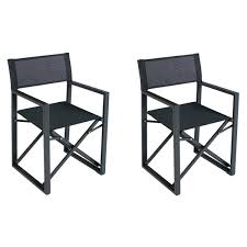 Fauteuil Pliant Axiome Poivre Aluminium Texaline Hesperide Poivre Fauteuil Pliant Table De Jardin Pliante Mobilier De Jardin Design