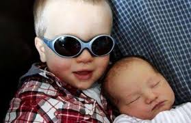 Youngster Harvey Webb has to wear sunglasses to see