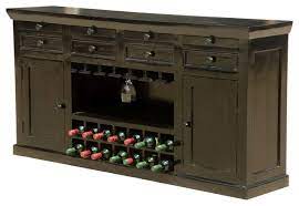 You will discover a wide variety of. Nottingham Rustic Solid Wood Black Wine Bar Large Sideboard Cabinet Transitional Wine And Bar Cabinets By Sierra Living Concepts Houzz