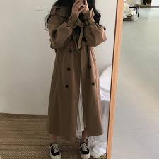 Just like rainbow sprinkles or throwback music, a trench coat makes everything better. Buy Chic Women Trench Coat Casual Women S Long Outerwear Loose Overcoat Autumn Winter Fashion Double Breasted Windbreaker Femme At Affordable Prices Free Shipping Real Reviews With Photos Joom