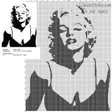 Black And White Silhouette Cross Stitch Patterns Marilyn Monroe Black And White Monochrome Free Cross Stitch Pattern F Cross Stitch Patterns Cross Stitch Silhouette Cross Stitch Patterns Free