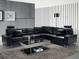 Hoekbank Leer Zwart Rechtszijdig Stockholm Sofas En Esquina Salas De Estar Relajantes Sofa Moderno