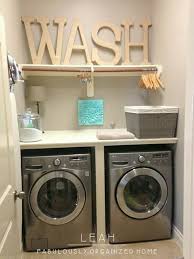 Love This I D Paint Oversized Wash Letters On Canvas And The Glass Container For Detergent Is Also A Nice Touch Home Laundry Room Decor Home Decor