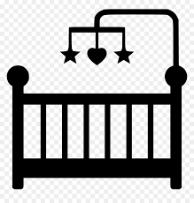 Baby Svg Png Icon Baby Crib Clipart Transparent Png Vhv