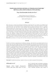 Masa dewasa awal adalah masa beralihnya padangan egosentris menjadi sikap yang empati. Https Www Researchgate Net Profile Kartika Dewi9 Publication 277953917 Eksplorasi Kesejahteraan Psikologis Individu Dewasa Awal Penyandang Tunanetra Links 5577074508ae7536375389ae Eksplorasi Kesejahteraan Psikologis Individu Dewasa Awal Penyandang Tunanetra Pdf
