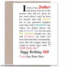 Our cards cover them all. Special Birthday Cards For Dad With Name Online Greeting Card