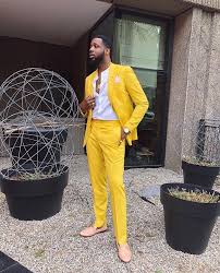 Black And Yellow Suit Pin On Men S Fashion