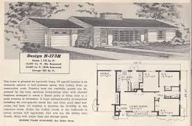 $5227 a home that excites universal admiration 1950s home interiors. Vintage House Plans 173h