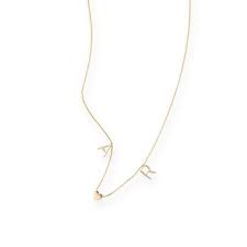 Sarah Chloe Amelia Initial Necklace In 2021 Initial Necklace Sarah Chloe Delicate Necklace