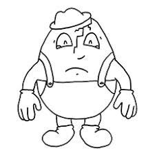 The coloring page will help the kids learn the rhyme in he has to circle the correct answer and then color the picture. 10 Adorable Humpty Dumpty Coloring Pages For Toddlers