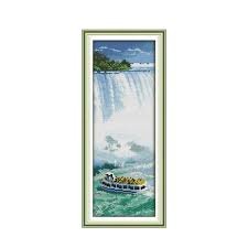 If you're a stitcher, you get it! Landscape Joy Sunday Niagara Falls Counted Cross Stitch Kits 11ct 14ct Dmc Cross Stitch Set For Embroidery Home Decor Needlework Package Aliexpress