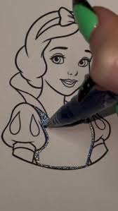 Snow White 🍎❄️🦌🐇 #disney #disneyprincess #coloring #satisfying  #glittercoloring #art #explore #girly #hobbies #disneyprincess #snowwhite  #oddlysatisfying
