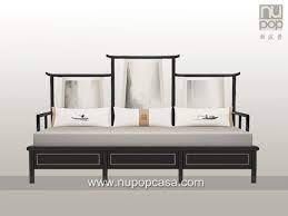 新中式家具挂月中式沙发modern chinese style sofa with concept of traditional qiao tou 翘头 designed by tommy chen and nupo furniture chinese style interior asian furniture