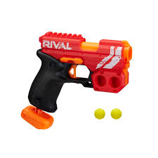 To hide your nerf guns from view, attach coat rack hangers to the sides of a cabinet with screws or anchors. Nerf Rival Knockout Xx 100 Round Storage 90 Fps 2 Nerf Rounds Ages 8 Walmart Com Walmart Com