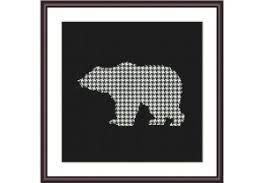 Browse by theme and level to find the design of your dreams! Bear Cross Stitch Pattern Black White Grafik Von Tango Stitch Creative Fabrica