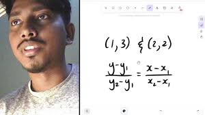 How to find the equation of a straight line given two points