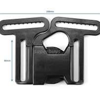 40mm 4 Four Way Multi Point Side Quick Release Buckle Clip Strap Cord Belt Bag