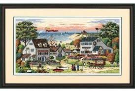 Cross stitching is one of the oldest and most widely spread embroidering techniques. Dimensions Cozy Cove Cross Stitch Kit 3896 123stitch
