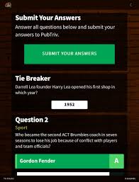 Make sure that you're fully prepared for your quiz with one of our tie breakers. Pubtriv For Android Apk Download
