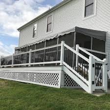 White polycomposite rail kit without brackets. 36 Birmingham Vinyl Railing Weatherables