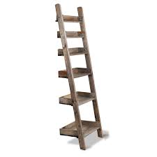 Rustic Aldsworth Wooden Shelf Ladder Wooden Ladder Shelf Rustic Wooden Shelves Wooden Ladder
