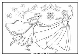 Anna En Elsa Kleurplaat In 2020 Frozen Kleurplaten Kleurplaten Dingen Om Te Tekenen