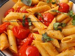 Pates A L Ail Aux Tomates Cerises Du Jardin Ig Bas Vegan Au Palmares De La Gourmandise Recettes De Cuisine Pates A L Ail Recette Pate Italienne