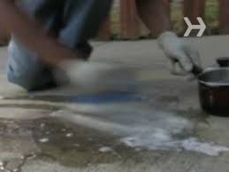 Use some dish soap and water to break up and remove any grease on the surface of your concrete. How To Get Grease Off A Concrete Driveway Youtube