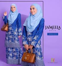Sedang mencari baju kurung pahang yang eksklusif, terkini dan berkualiti? Baju Kurung Pahang Batik Terkini Jameela Royal Blue Saeeda Collections