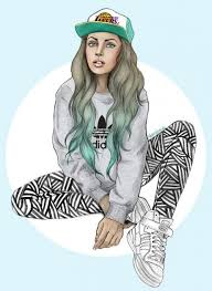 Il est désormais plus facile que jamais de dessiner votre propre portait ! Swag Style Girl Drawing Novocom Top