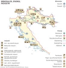 Kroatia kart fargelegge fra kart kategori. Okonomi Og Naeringsliv I Kroatia Store Norske Leksikon