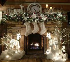 Winter Wonderland Mantle Christmas Mantel Decorations Christmas Fireplace Decor Christmas Interiors