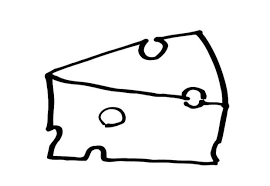 A Picture Cheese Coloring Page For Kids Coloring Pages For Kids Coloring Pages Clip Art